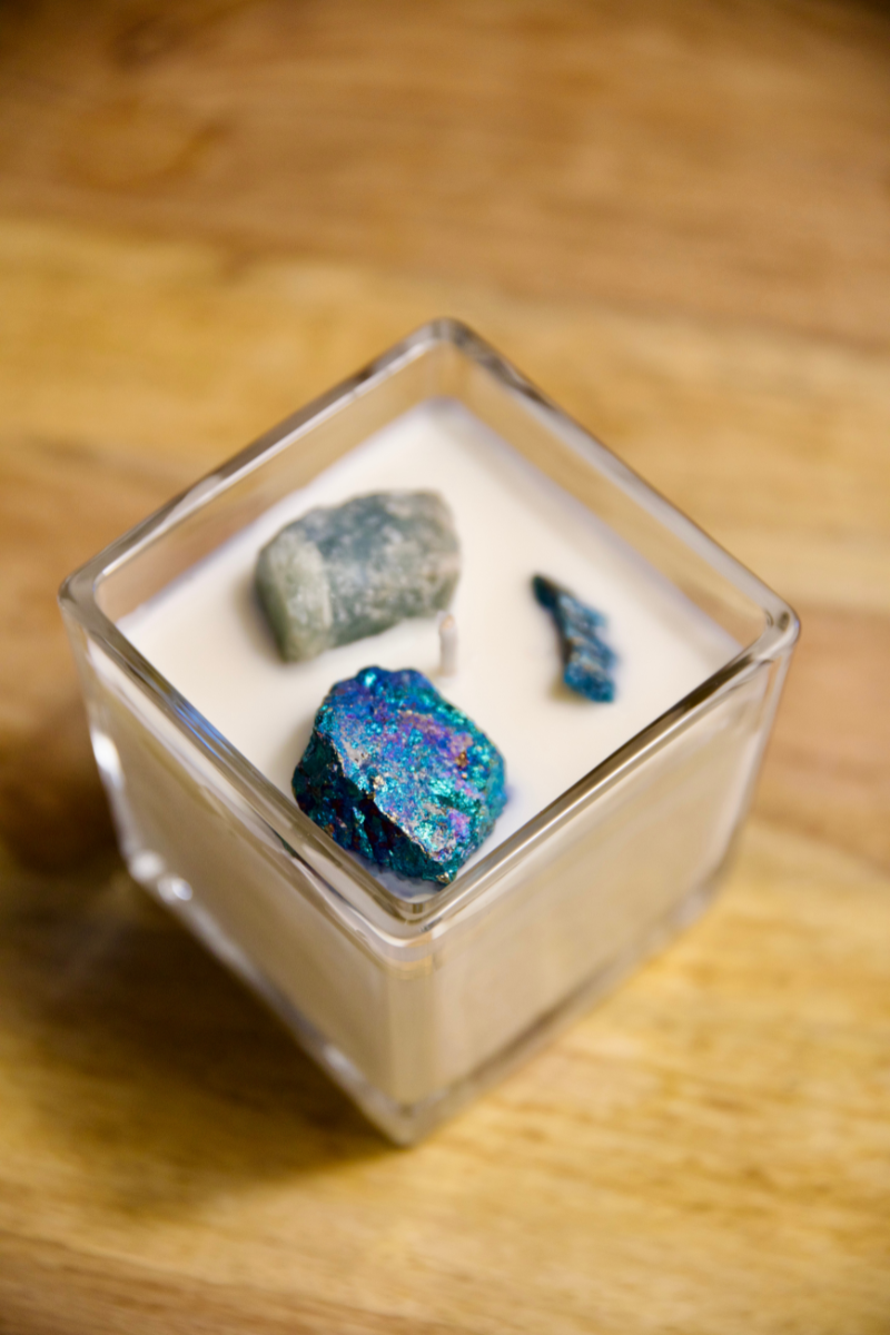 Candle CREATIVE POWER chakra 5 medium
