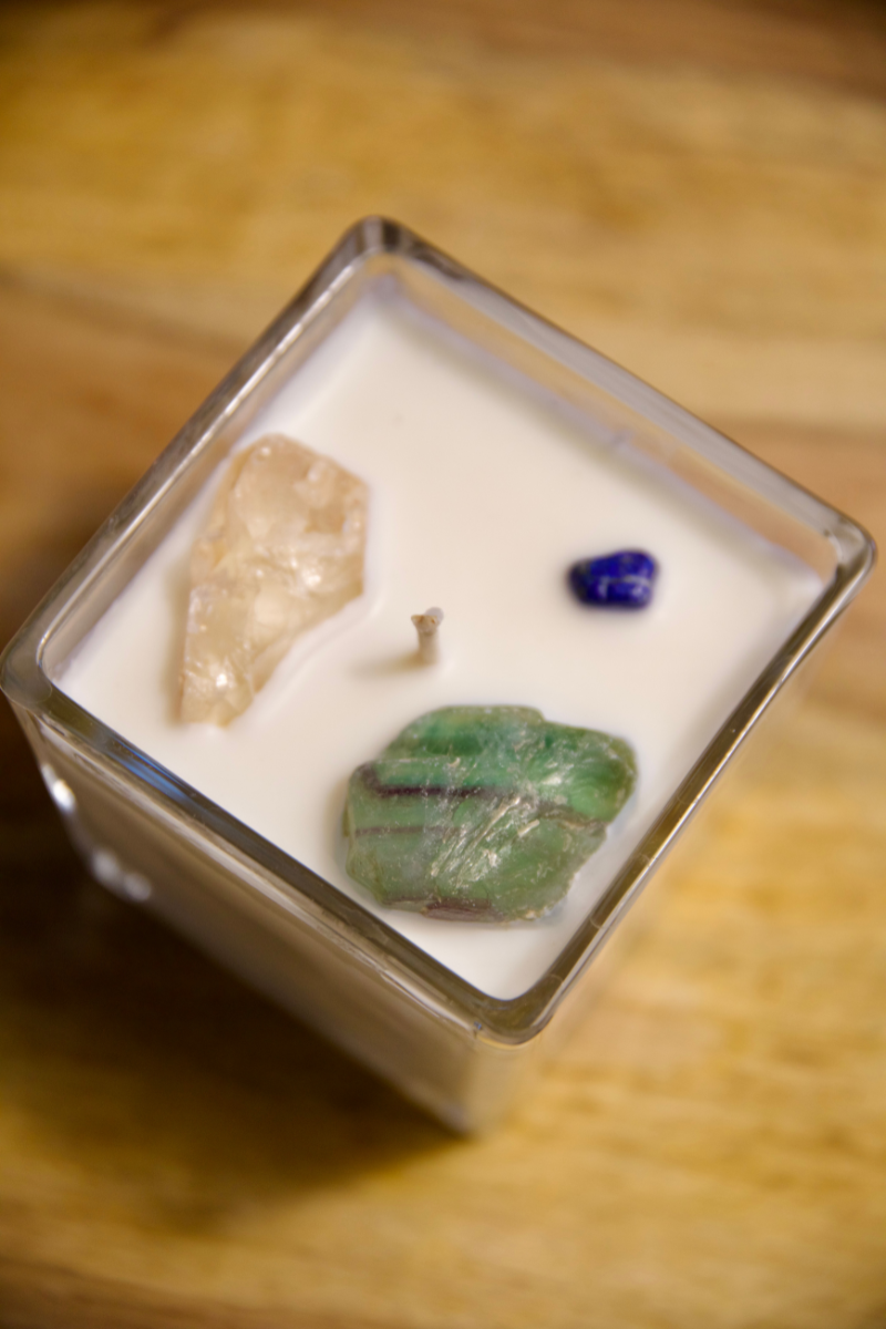 Candle POWER OF INTUITION chakra 6 medium