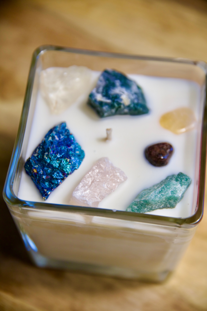 Candle BODY - SOUL - MIND 7 chakras large